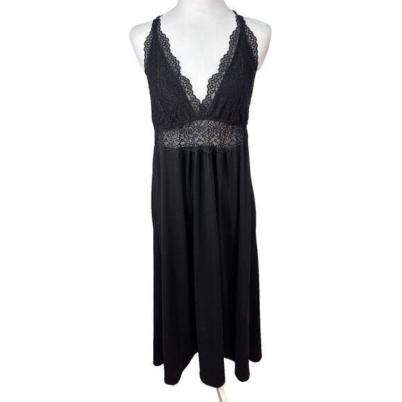 Linea Donatella Dresses & Skirts - Linea Donatella Slip Dress Sz L‎ Lace Babydoll Whimsigoth Dark Fairy Festival